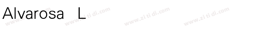 Alvarosa Light字体转换